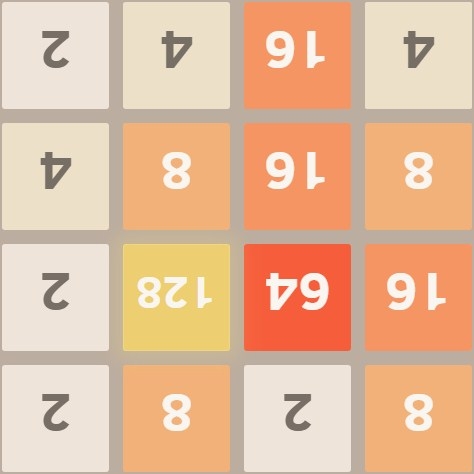 Игра Перевернутые 2048