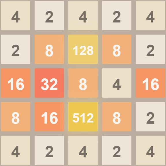 Игра 2048 5x5