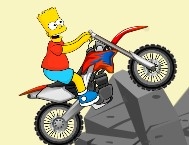 Игра Барт на Мотоцикле