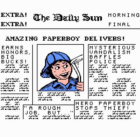 Игра Paperboy